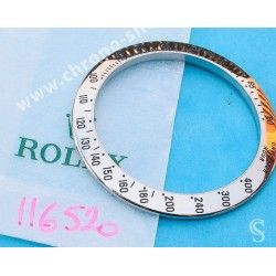 ROLEX BEZEL Insert POLISHED WATCH COSMOGRAPH DAYTONA 16520, 116520 OEM Original STAINLESS STEEL Zenith