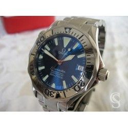 Original Vintage "faded blue" OMEGA Seamaster Date Professional 300m Dark Watch Dial Men's James bond 007 30.50mm diameter