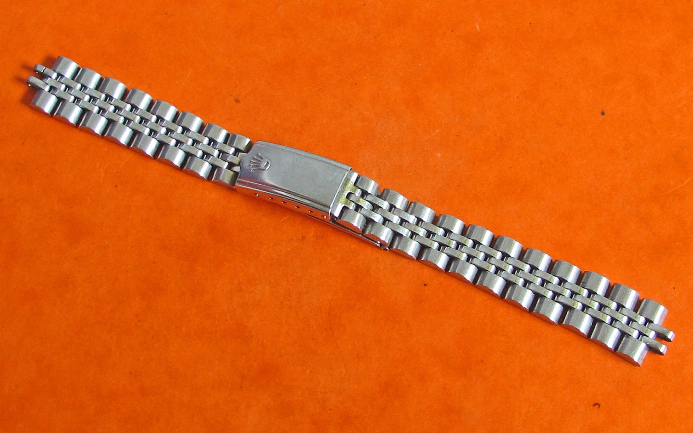 LADIES Hecho En Mexico Steel ROLEX JUBILEE BRACELET 13mm