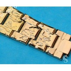 ♛ Rolex Gold Electro Plated Oyster Watch Half links Band Bracelet 78351 Heavy link Bracelet 19mm ref 32-20666 ♛