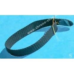 ACCESSOIRE BRACELET TRESSE NOIR VINTAGE MONTRES PLONGEE NATO 18mm AVEC BOUCLE ARDILLON