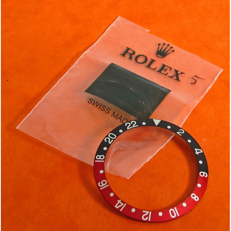 ROLEX INSERT GMT MASTER II 16700 16760 COKE patiné vintage authentique