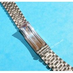 NSA Rare 70's New, NOS Swiss band Ssteel Watch Sport Bracelet Zenith, Longines, Heuer, 20mm ends