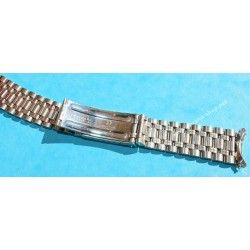 NSA Rare 70's New, NOS Swiss band Ssteel Watch Sport Bracelet Zenith, Longines, Heuer, 20mm ends