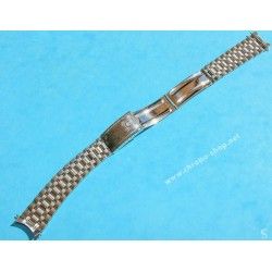 NSA Rare 70's New, NOS Swiss band Ssteel Watch Sport Bracelet Zenith, Longines, Heuer, 20mm ends