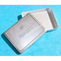 Rolex Vintage 50's Aluminum Watch Parts Tin Box tools Display Container hands, dials, insert, bezel, watchmaker horology spares