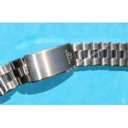 Vintage Bracelet CWD W80 EVERBRIGHT SWISS MADE Acier Circa 30-40 Bamboo, Bonklip Militaire WWII 16mm Montres BubbleBack