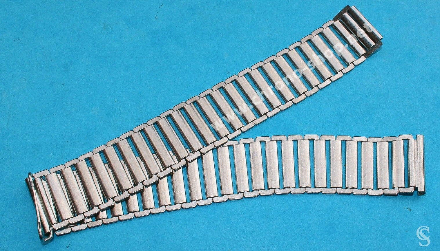 Collectible 40 s Bamboo Military Bonklip St Steel Watch Bracelet 18mm BubbleBack watches