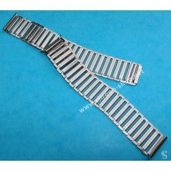 Collectible 40's Bamboo, Military, Bonklip St Steel Watch Bracelet 16mm BubbleBack watches