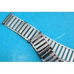 Collectible 40's Bamboo, Military, Bonklip St Steel Watch Bracelet 16mm BubbleBack watches