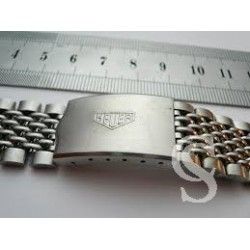 NSA Vintage & Rare band complete Extensible buckle clasp Stainless Steel fits any 7-row link NSA bracelet NOS 1960/70