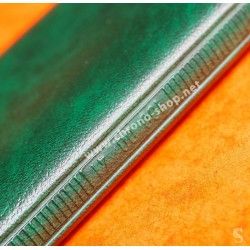 Rare & Vintage ROLEX Green Grain Leather Large Billfold Wallet AUTHENTIC ref 100.00.41