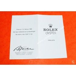 ROLEX 1985 LIVRET CATALOGUE PRIX SUBMARINER 16800, SEA-DWELLER 16660, DAYTONA 6263, 6265, GMT 16750, 16700, 16760 NORVEGE