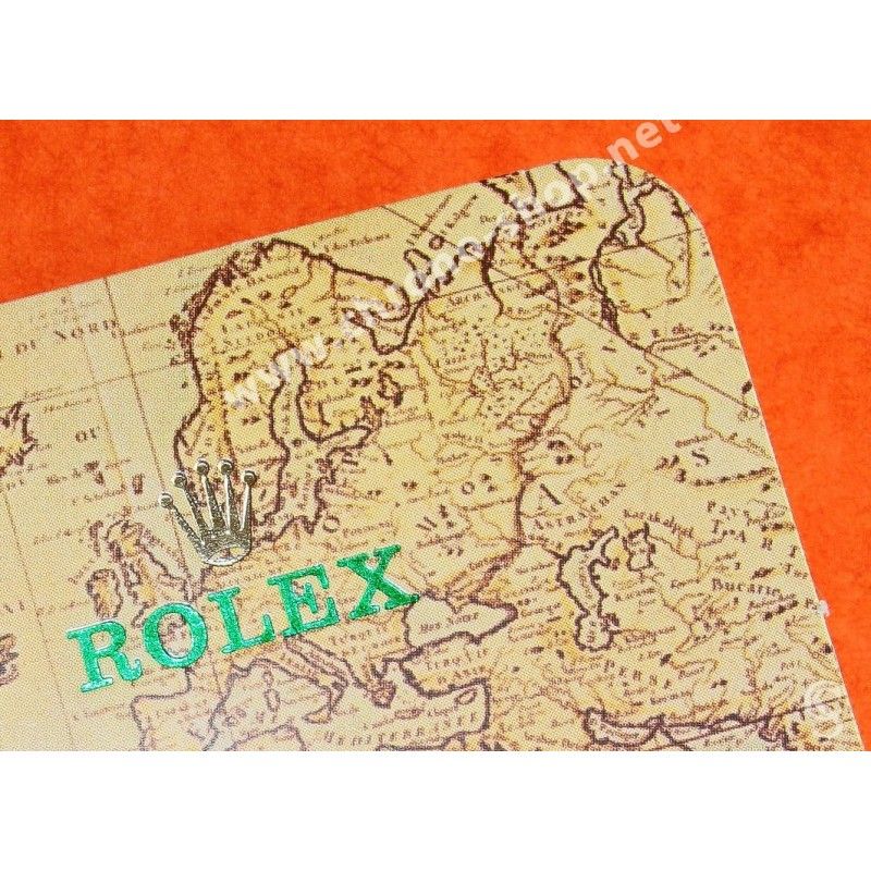 ROLEX 1985 RARE ACCESSOIRES, GOODIES COLLECTION CALENDRIER MAPPEMONDE MONTRES ROLEX AUTHENTIQUE