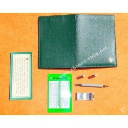 ROLEX RARE PORTEFEUILLE VERT MONTRES OUTIL TOOLKIT SEA-DWELLER 16660, 16600, 1665 TOOLKIT & MAILLE ACIER ACCESSOIRES MONTRES