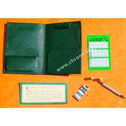 ROLEX RARE PORTEFEUILLE VERT MONTRES OUTIL TOOLKIT SEA-DWELLER 16660, 16600, 1665 TOOLKIT & MAILLE ACIER ACCESSOIRES MONTRES