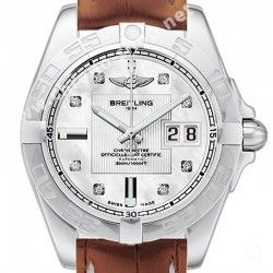 Breitling Accessoire montres AirBorne, Chronomat, Colt, Rare Bracelet Cuir Brun Tabac Crocodile 20mm 20-18mm Ref 722P