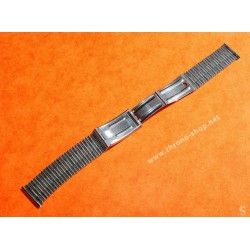 NSA Rare 70's New, NOS Swiss band Ssteel Watch Sport Bracelet Zenith, Longines, Heuer, 20mm ends