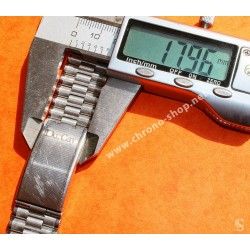 NSA Rare 70's New, NOS Swiss band Ssteel Watch Sport Bracelet Zenith, Longines, Heuer, 20mm ends