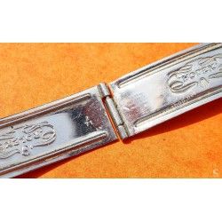 Rolex vintage 1971 ref 7835 Bracelet plié 17mm maillons pliés acier montres PRECISION, SPEEDKING, OYSTERDATE