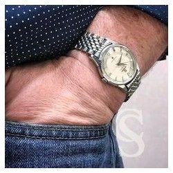 Rolex Gay Frères Vintage Bracelet Acier 1955 Grains de Riz 18mm Montres Super Precision Explorer,BubbleBack,Patek Philippe,Omega