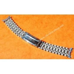 UNIVERSAL GENEVE Rare 70's Vintage Bracelet Acier mailles pliées HC 18mm / 22mm Montres POLEROUTER