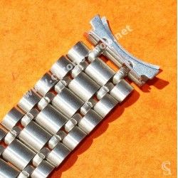 UNIVERSAL GENEVE Rare 70's Vintage Bracelet Acier mailles pliées HC 18mm / 22mm Montres POLEROUTER