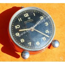 JUNGHANS Germany Alarm Clock Vintage Mantel Shelf Metal Art Deco Table