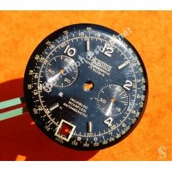 Accessoire Montres Vintages pièce détachée Cadran Noir DESOTOS Chronographe 17 rubis NIVAFLEX Anti Magnetic Incabloc Swiss Made