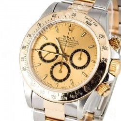 PRISTINE ROLEX 16523, 16528 18K GOLD COSMOGRAPH DAYTONA DIAL EL PRIMERO ZENITH CAL 4030