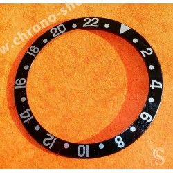 Rolex GMT Master All Black watch Black color S/S 16700, 16710, 16760 Bezel 24H Insert Serifs Fat font Part
