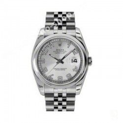 ROLEX ORIGINAL CADRAN concentrique ARGENT & CHIFFRES ARABES OR BLANC MONTRES DATEJUST ref 116200, 16200, 16220, 116234 CAL 3135