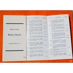 Vintage ROLEX Norway Price List 1985 OYSTER PERPETUAL Retail Prices 5513, 16800, 1675, 1655, 6263, 6265