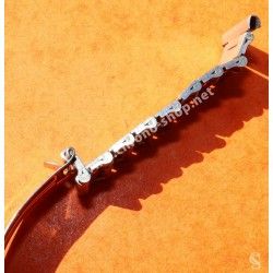 ATOMIC Swiss Made Rare 70's band Ssteel Watch Sport Bracelet Zenith, Longines, Heuer, 19mm ends