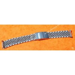 Accessoire Montres horlogerie Vintage Rare 60's Bracelet Grains de Riz acier Montres Luxes Heuer, Omega, Jaeger Le Coultre