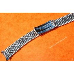 Vintage & Collectible steel watch bracelet Beads of Rice 18mm straight ends 60-70s Omega, Rolex, Breitling, Heuer