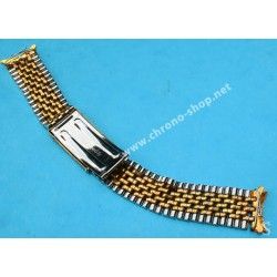 Vintage & Collectible steel watch bracelet Beads of Rice 18mm straight ends 60-70s Omega, Rolex, Breitling, Heuer