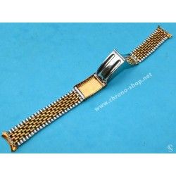 Vintage & Collectible steel watch bracelet Beads of Rice 18mm straight ends 60-70s Omega, Rolex, Breitling, Heuer