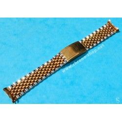 Vintage & Collectible steel watch bracelet Beads of Rice 18mm straight ends 60-70s Omega, Rolex, Breitling, Heuer