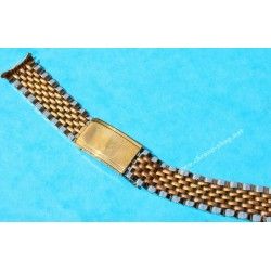 Vintage & Collectible steel watch bracelet Beads of Rice 18mm straight ends 60-70s Omega, Rolex, Breitling, Heuer