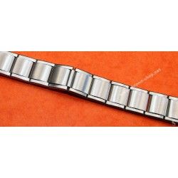 HC55 Swiss Made Rare 70's Expandable band Ssteel Watch Sport Bracelet Zenith, Longines, Heuer, 18mm ends