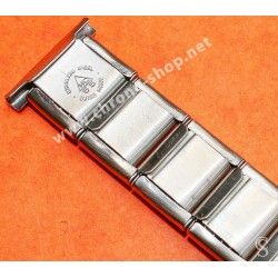 HC55 Swiss Made Rare 70's Expandable band Ssteel Watch Sport Bracelet Zenith, Longines, Heuer, 18mm ends