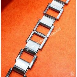 HC55 Swiss Made Rare 70's Expandable band Ssteel Watch Sport Bracelet Zenith, Longines, Heuer, 18mm ends