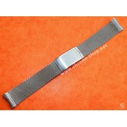 Vintage & Rare Elegant steel mesh watch bracelet divers band NOS 1950s/60s Breitling, Omega, IWC, Tissot