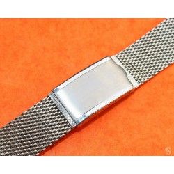 Vintage & Rare Elegant steel mesh watch bracelet divers band NOS 1950s/60s Breitling, Omega, IWC, Tissot