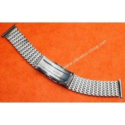 Vintage & Rare Elegant steel mesh watch bracelet divers band NOS 1950s/60s Breitling, Omega, IWC, Tissot