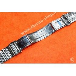 Bracelet Vintage de Montres en acier années 60-70 Mesh, milanais Breitling, Omega, heuer, Tissot, IWC, Jaeger