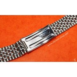 Heuer Chronograph Carrera 2447 Vintage & Collectible steel watch Ssteel bracelet Beads of Rice 18mm 60-70s