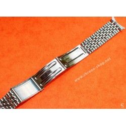 Heuer Chronograph Carrera 2447 Vintage & Collectible steel watch Ssteel bracelet Beads of Rice 18mm 60-70s