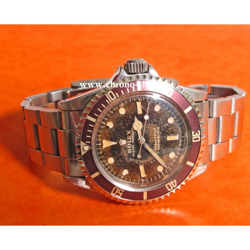 1970 Stunning ROLEX SUBMARINER "Brown" TROPICAL VINTAGE 5513 -Meters first- With 93150 bracelet